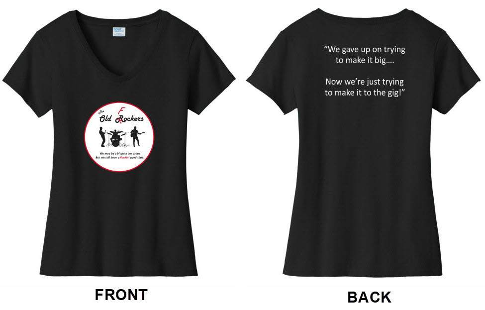 Women's V-Neck  Black