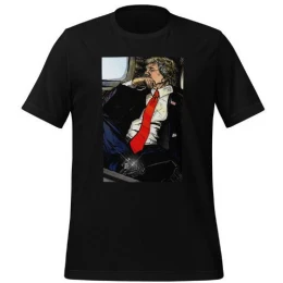 Trump in Limo (Red Tie) - Short Sleeve Tee