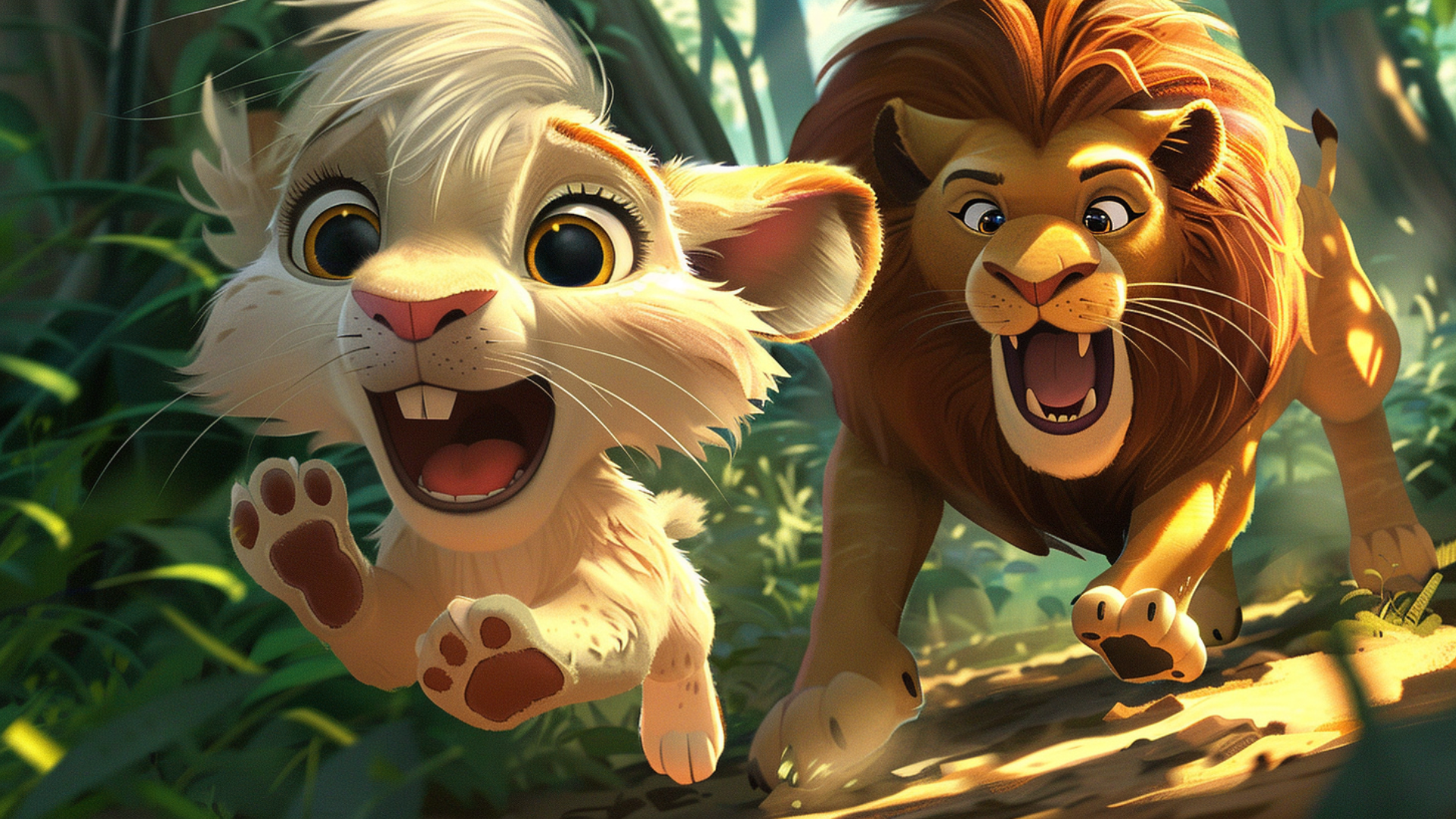 The Lion and the Clever Rabbit