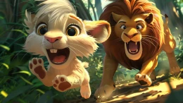 The Lion and the Clever Rabbit