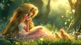 Princess Rose and the friendly creature