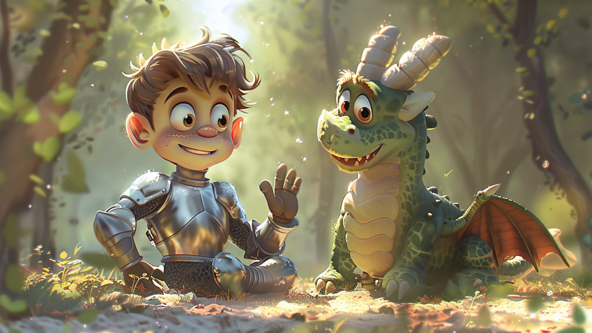 The Brave Knight and the friendly Dragon