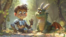 The Brave Knight and the friendly Dragon