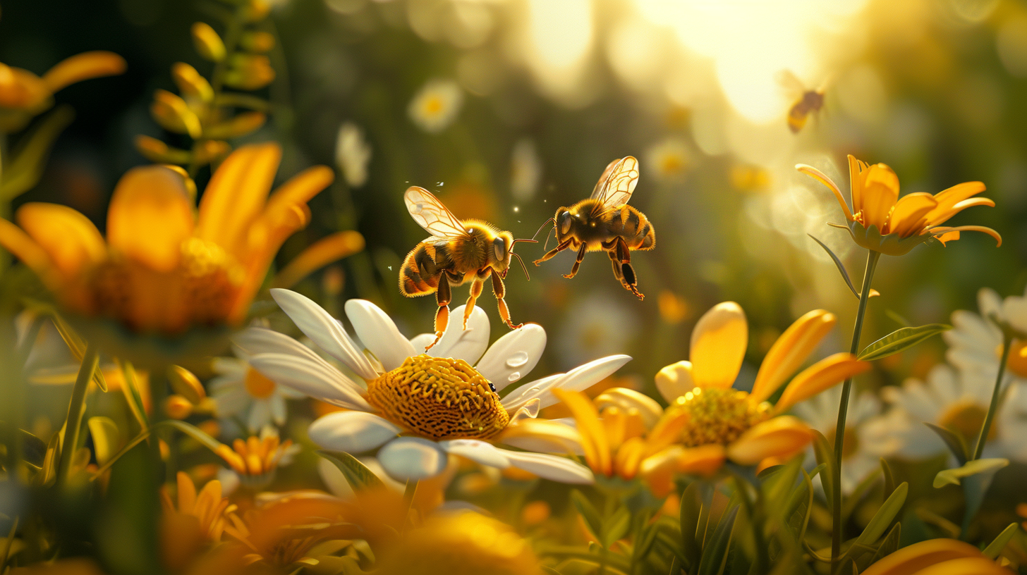 Busy Bee and Beautiful Butterfly How they help plants grow