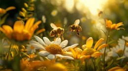 Busy Bee and Beautiful Butterfly How they help plants grow