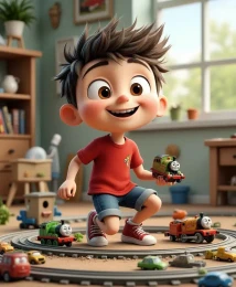 Thomas and His Wonderful Trainst