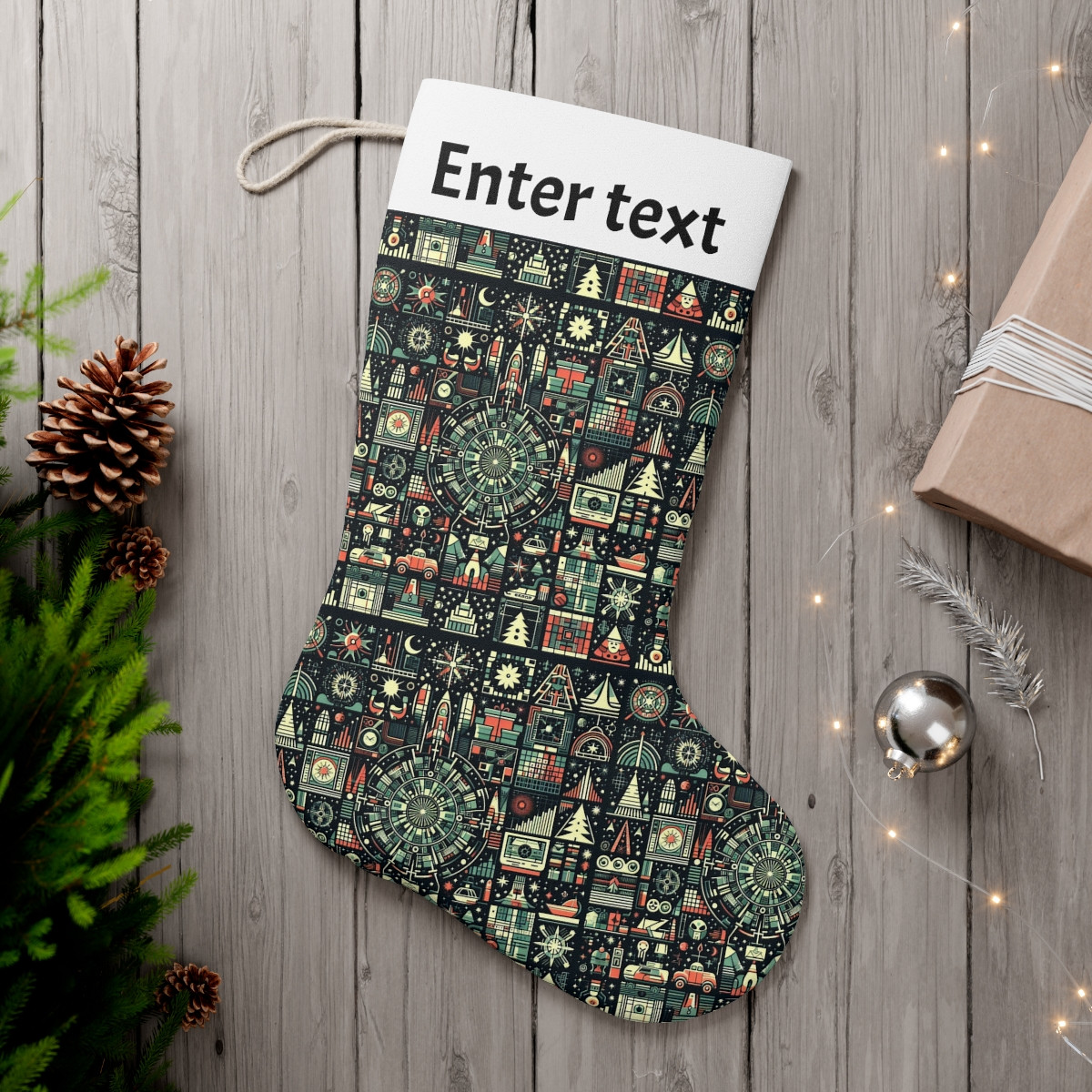 Sci-Fi Santa Stocking (Christmas Personalised)