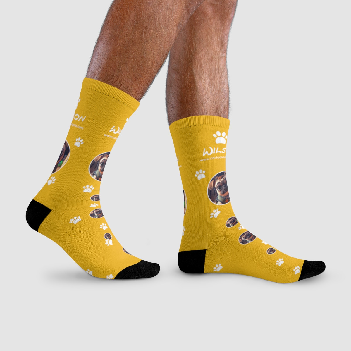 Sublimation Crew Socks with Pet Portrait