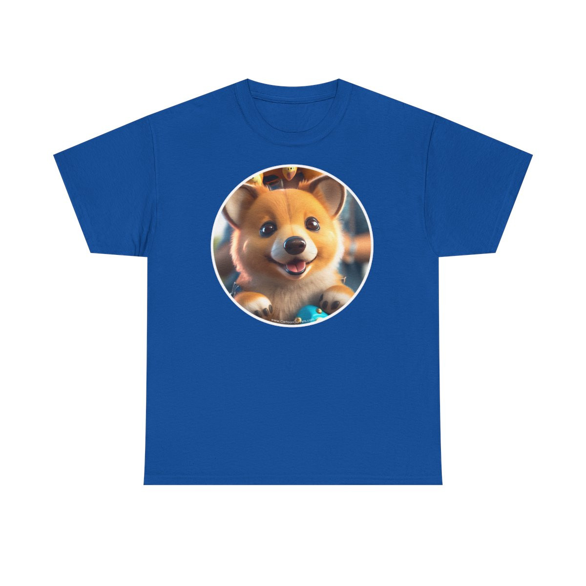 Unisex Heavy Cotton TShirt with Pet Portrait