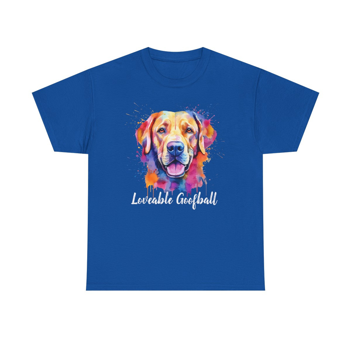Labrador Retriever - "Loveable Goofball" t-shirt Unisex Heavy Cotton Tee