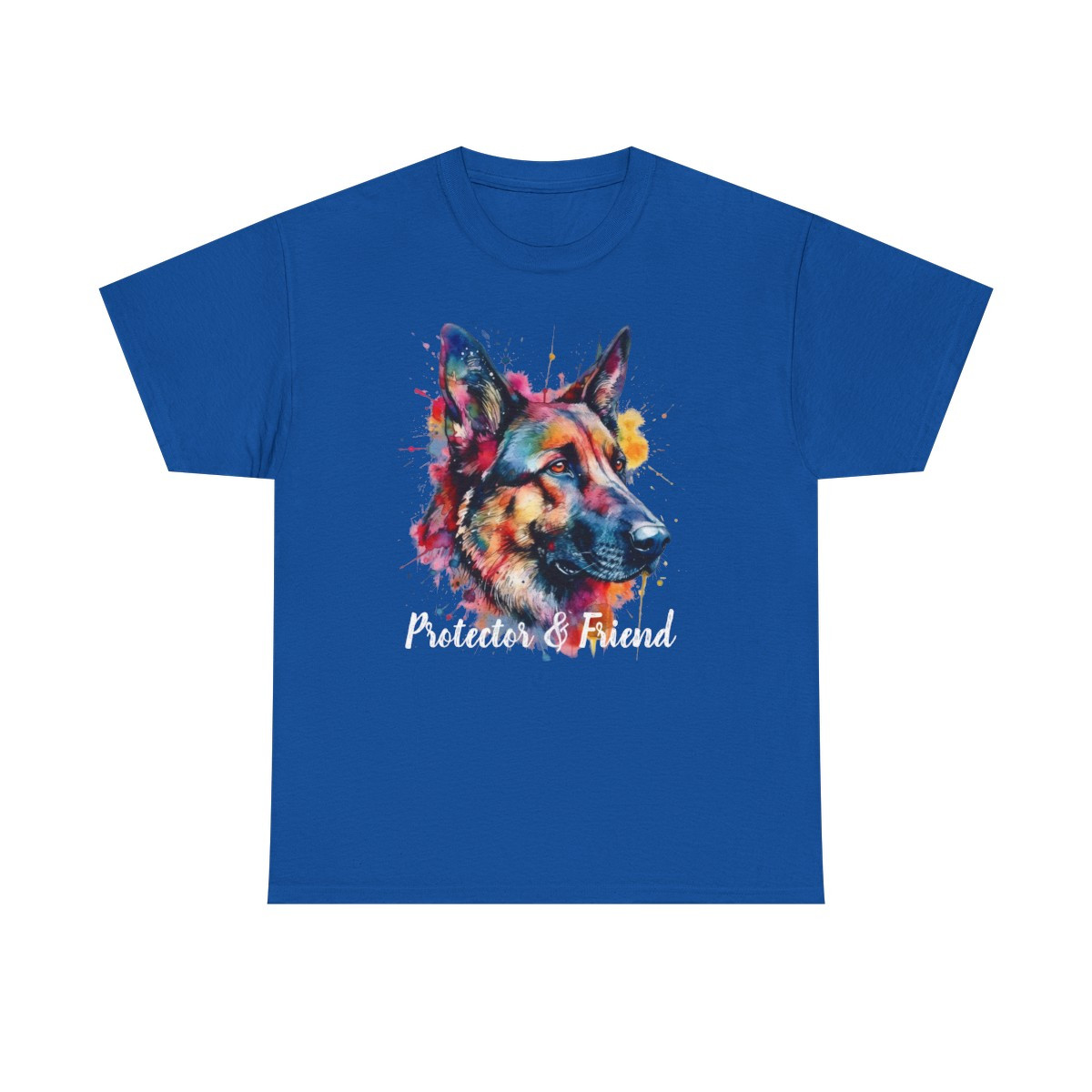 German Shepherd - "Protector and Friend" t-shirt Unisex Heavy Cotton Tee