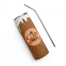 "Pumpkin Spice Fall Coffee" Stainless Steel Tumbler