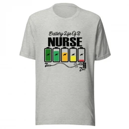"Battery Life of a Nurse" Personalized T-shirt