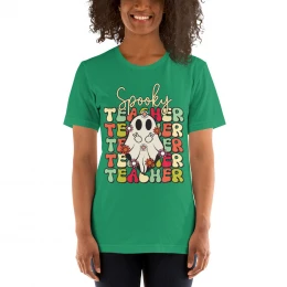 Bright Retro "Spooky Teacher" Unisex T-shirt