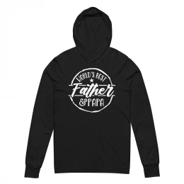 "World's Best Father & Papa" Hooded Long Sleeve Shirt