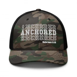 "Anchored" Camouflage Trucker Hat