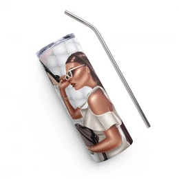 "Glam Haven" Stainless Steel Tumbler