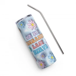 "On My Husband's Last Nerve" Stainless Steel Tumbler