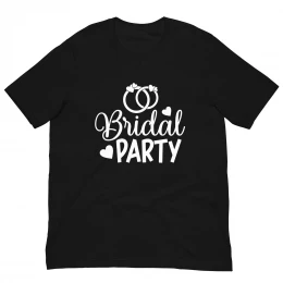 "Bridal Party" Customizable T-shirt