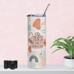 "A Nurse's Daily Affirmations" Stainless Steel Tumbler