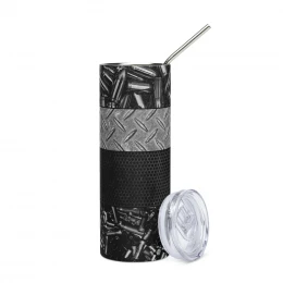 "Locked & Loaded" Stainless Steel Tumbler