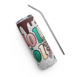"Holly Jolly" Stainless Steel Tumbler