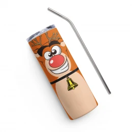 Reindeer Stainless steel tumbler