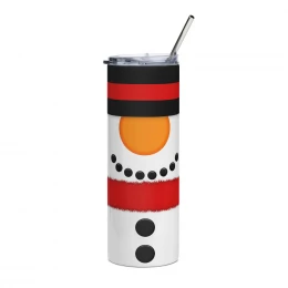 Snowman Stainless Steel Tumbler