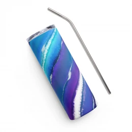 Abstract Geode Stainless Steel Tumbler