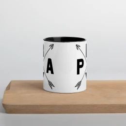 "Pray" Mug with Color Inside, 11oz