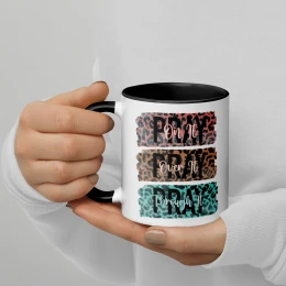 "Pray On It" Mug with Color Inside, 11oz