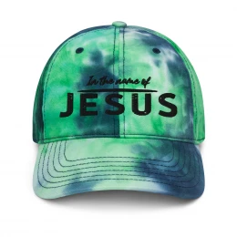 "In The Name Of Jesus" Tie dye hat