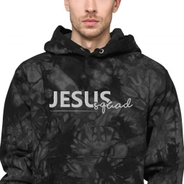 "Jesus Squad" Champion® Unisex Tie-dye Hoodie