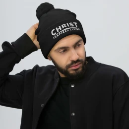 "Christ Inspired Living" Pom-Pom Beanie