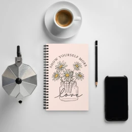 "Show Yourself More Love" Spiral Notebook