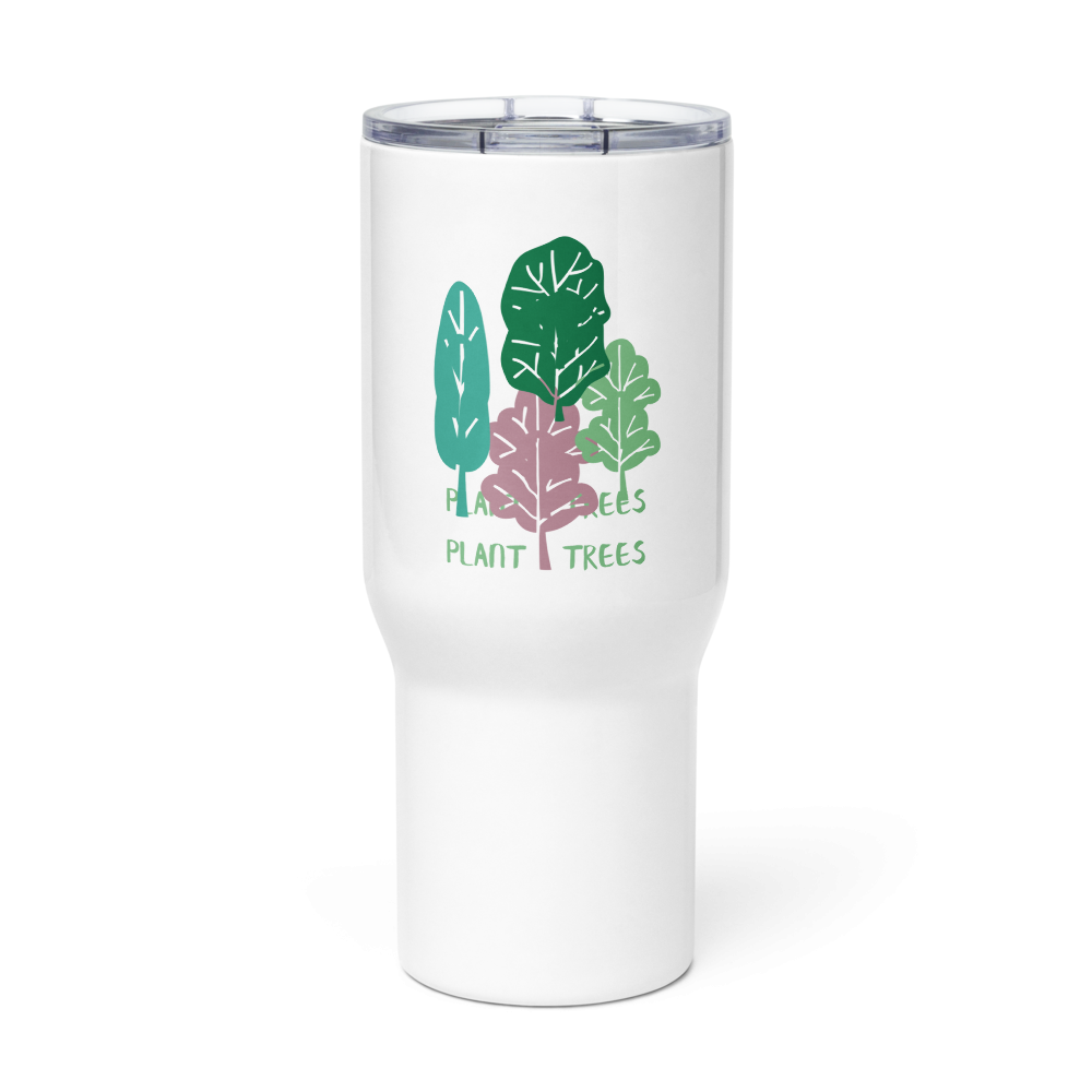 Travel mug with a handle