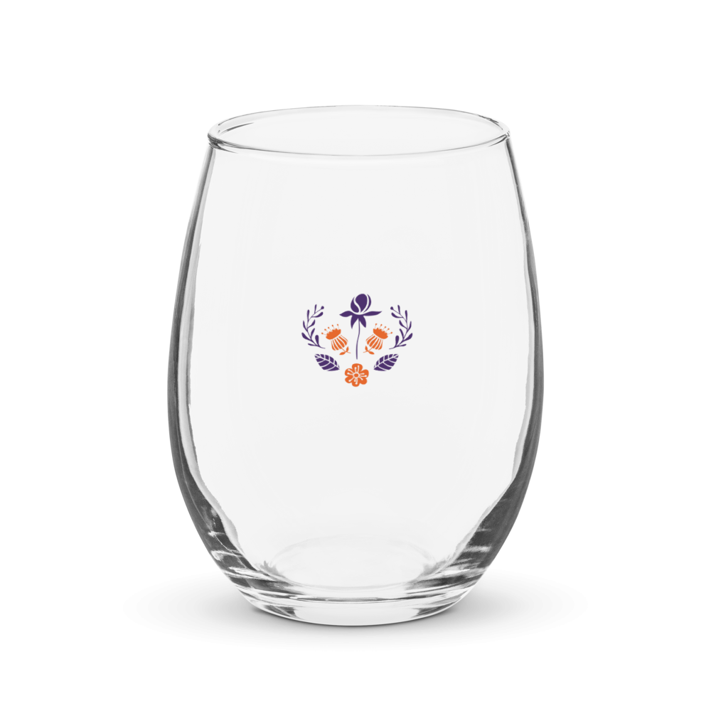 Stemless wine glass