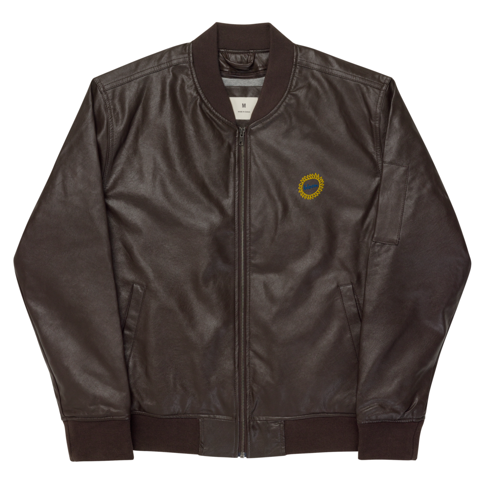 Leather Bomber Jacket