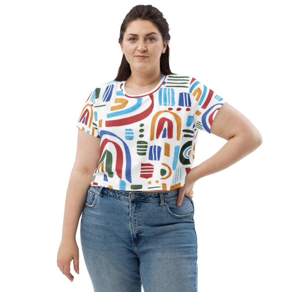 All-Over Print Crop Tee