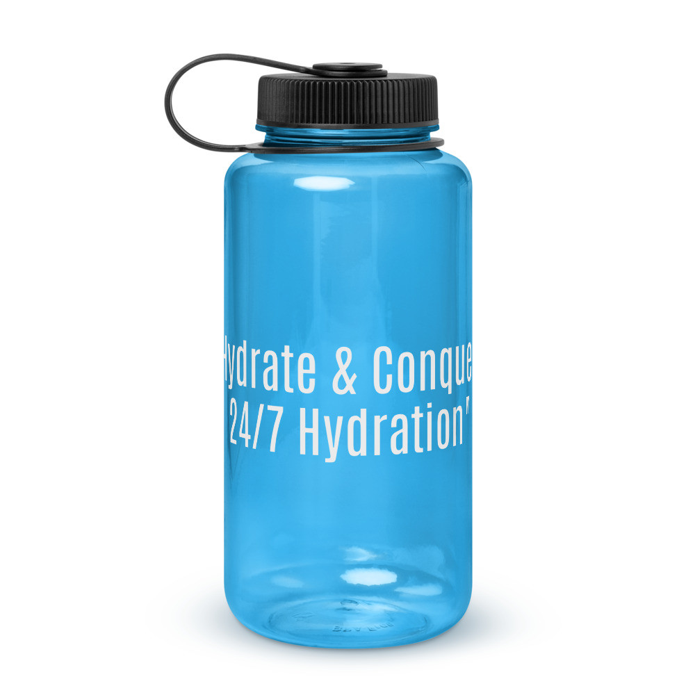 Wide mouth plastic water bottle