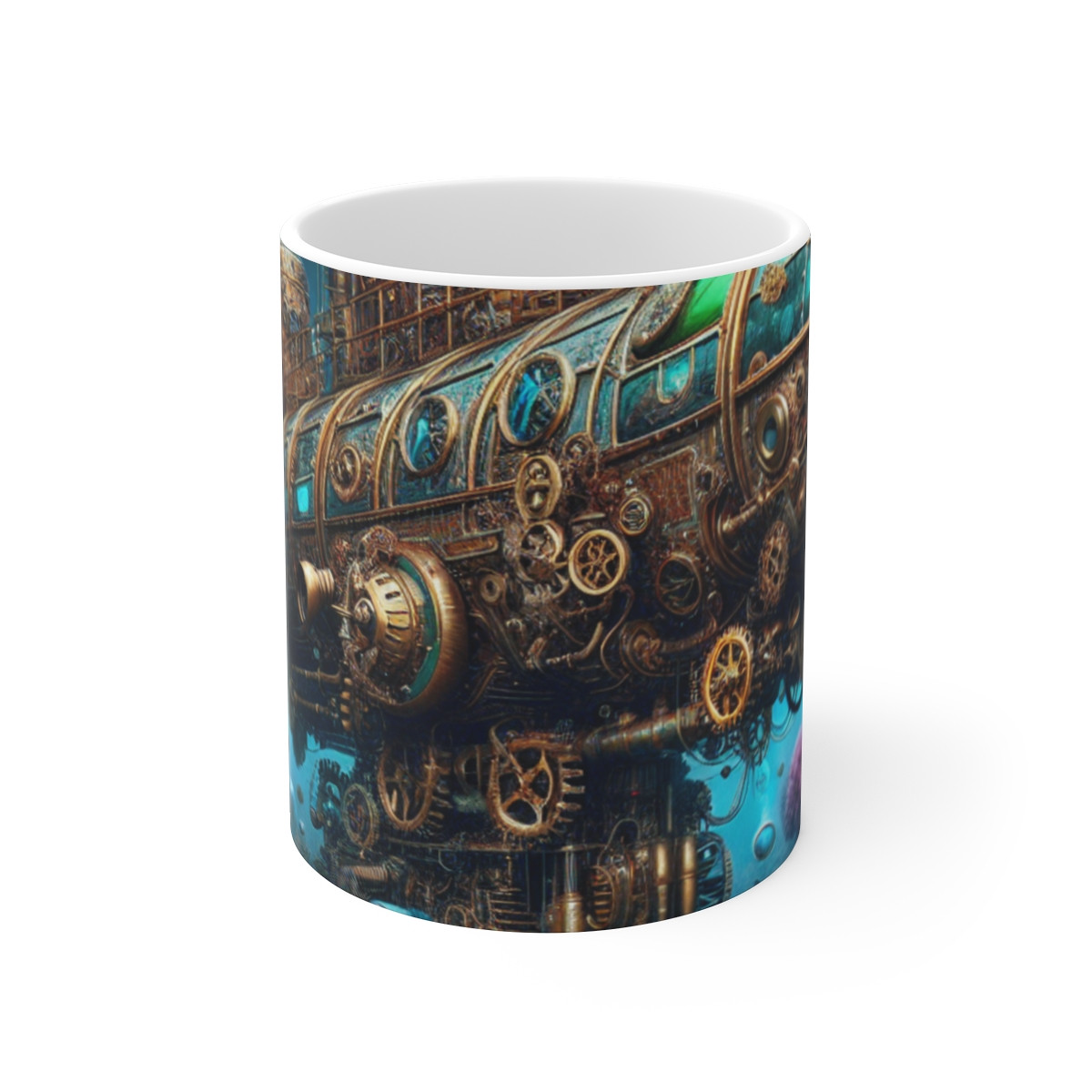 Steampunk Submarine Voyage: A Surreal Undersea Adventure in Your Mug - Mugs