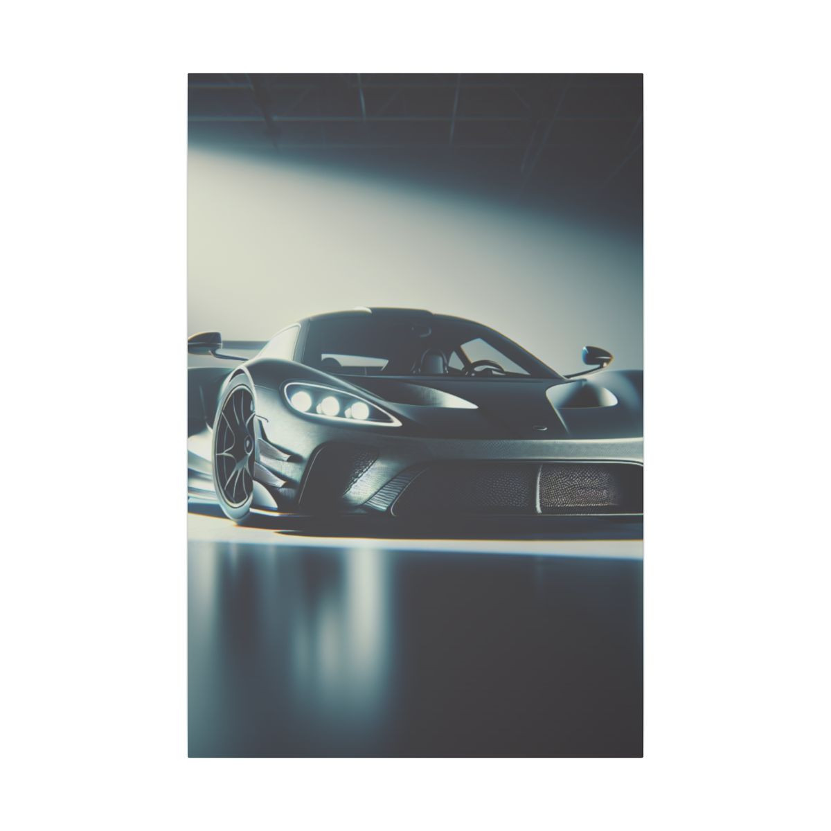 "Luxury Meets Speed: A High-Contrast Glimpse into Elite Sports Car Elegance" - Canvas