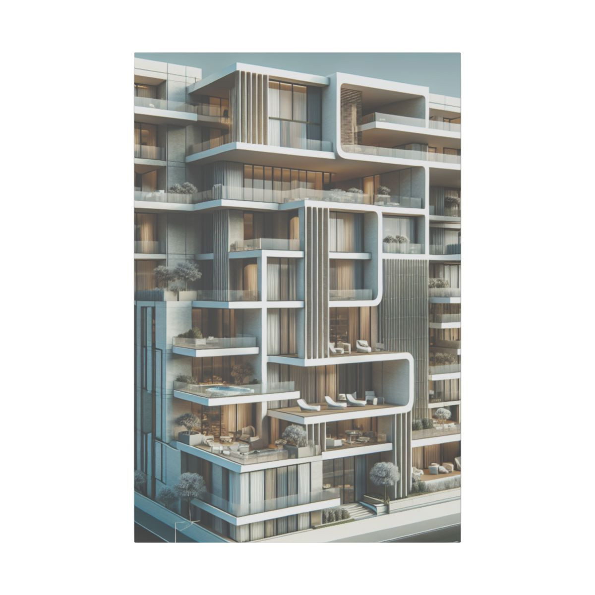 "Purchase Canvas: Innovative High-Rise Luxury Design With Panoramic Terraces" - Canvas