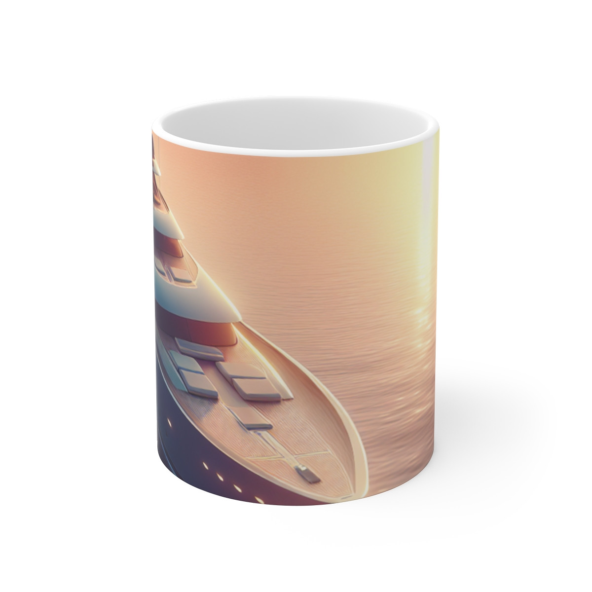 "Sunset Serenity Yacht-Scene Mug - Instantly Elevate Your Calming Lifestyle" - Mugs