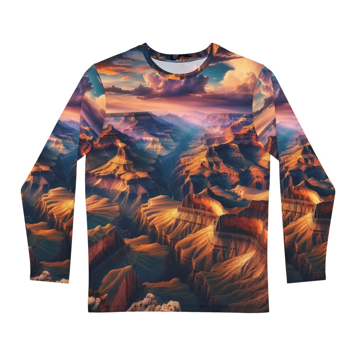 Grand Canyon Majesty: Panoramic Landscapes and Sky Canvas T-Shirt - Tee
