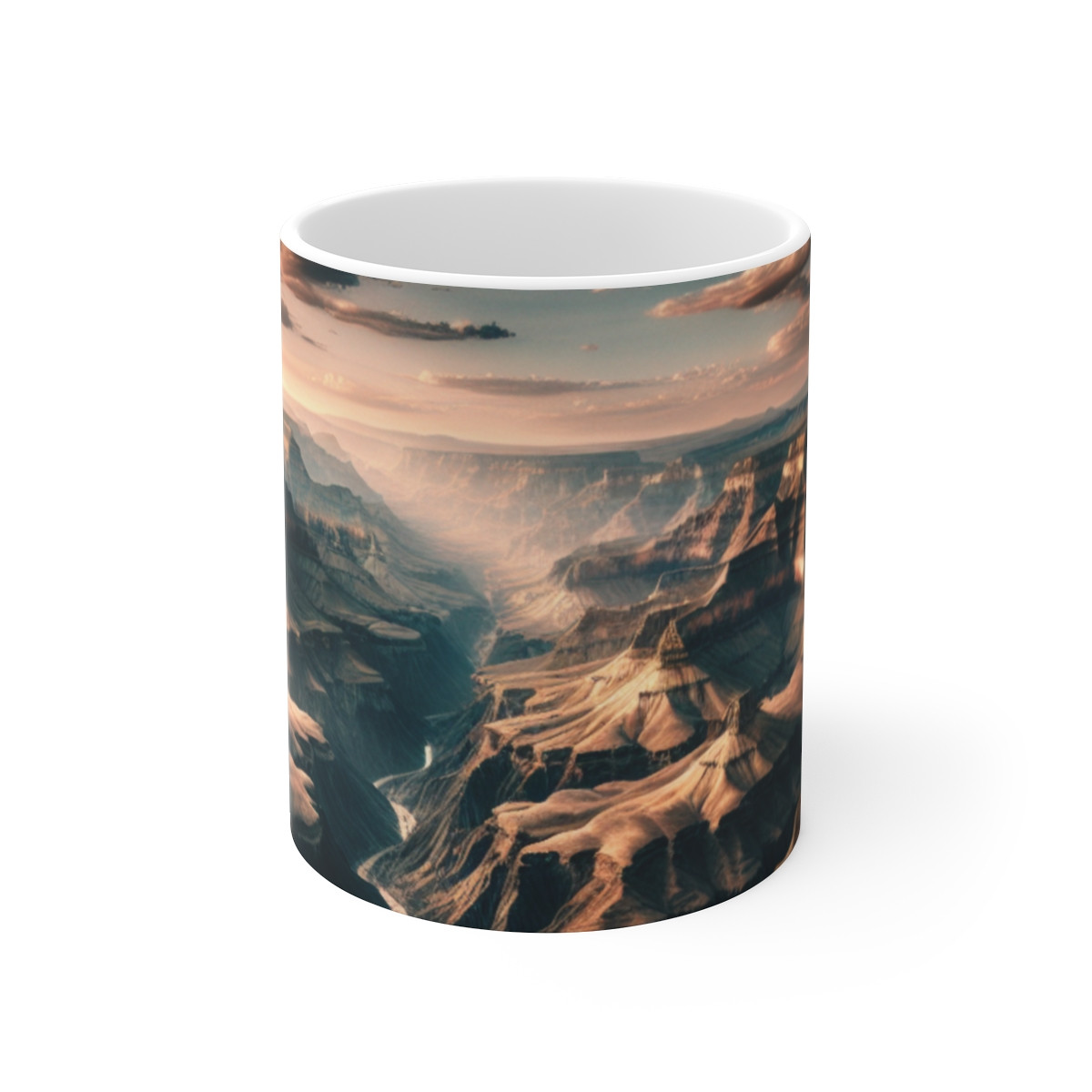 "Grand Canyon Majesty: Awe-Inspiring Landscape on HD Printed Mug" - Mugs