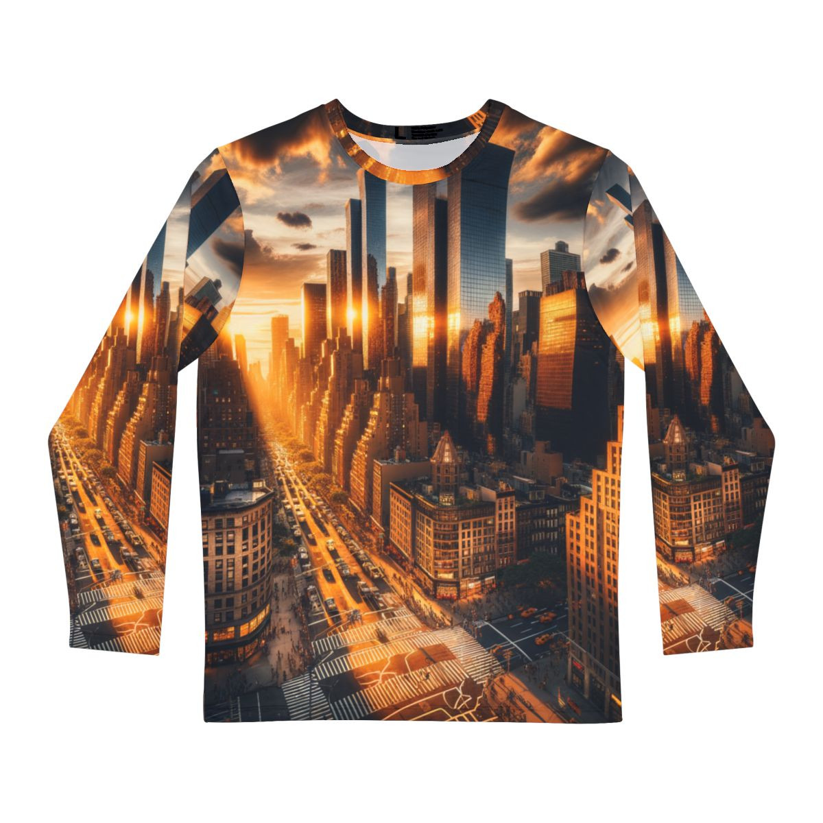 Golden Hour Glory: New York City's Skyline and Streets in Vibrant Light - Tee