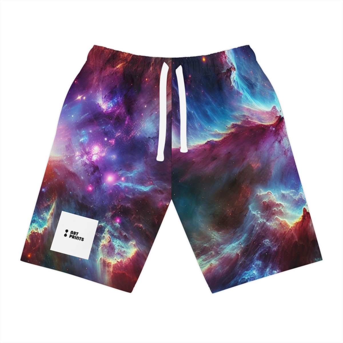 AOP Logo Athletic Long Shorts for Sports Enthusiasts