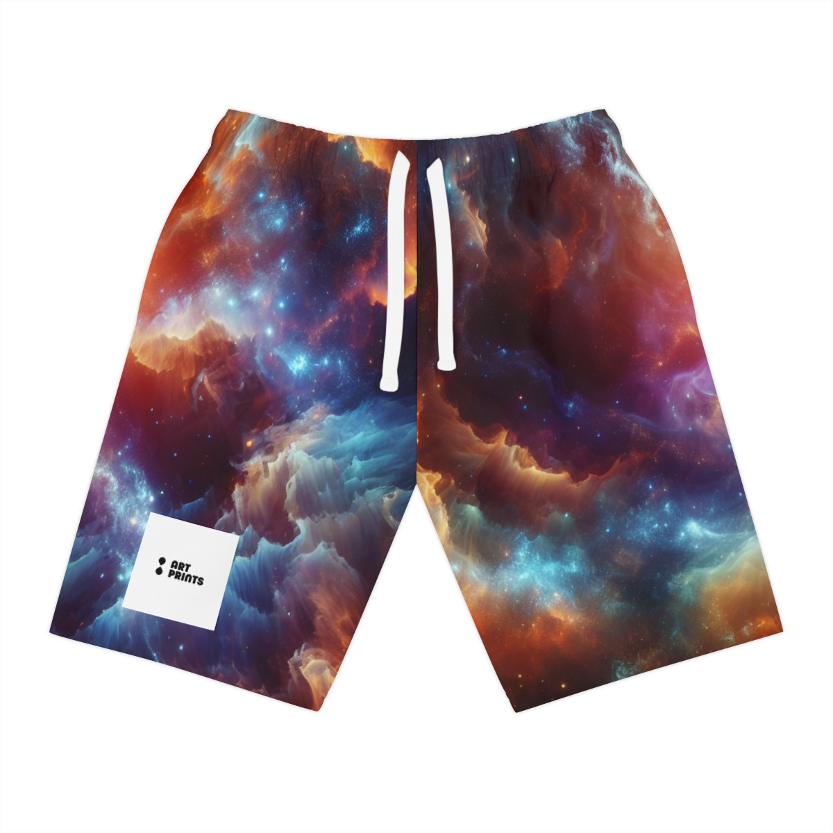 AOP Athletic Long Shorts with Logo Design