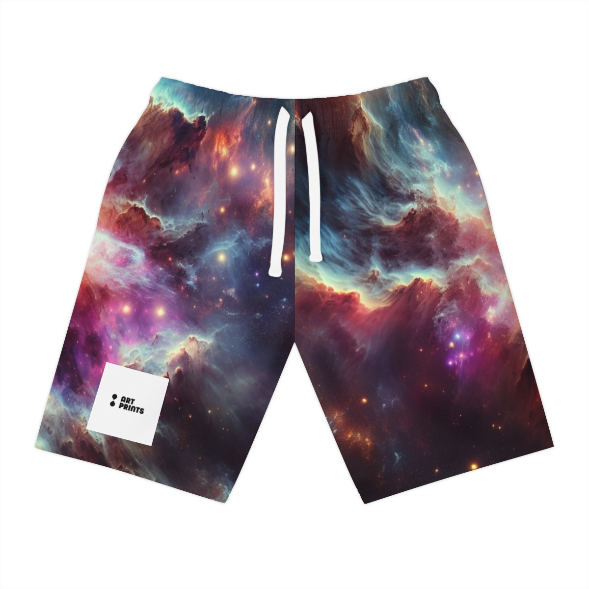 AOP Athletic Long Shorts with Logo Design